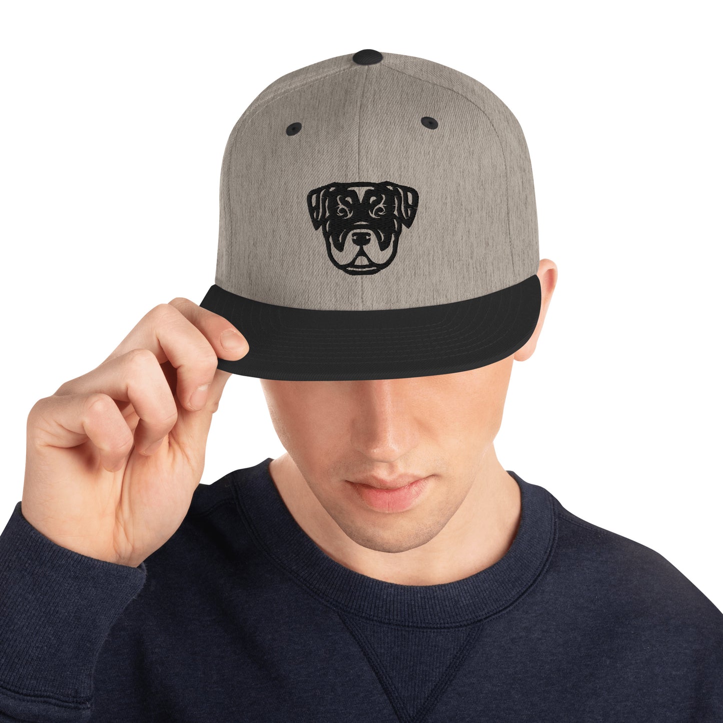 Boné Snapback Rottweiler - Tribal - Cores claras - i-animals