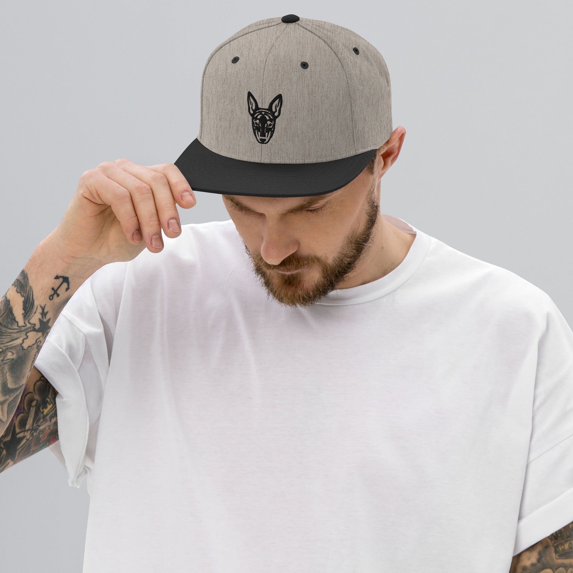 Boné Snapback Pinscher - Tribal - Cores claras - i-animals