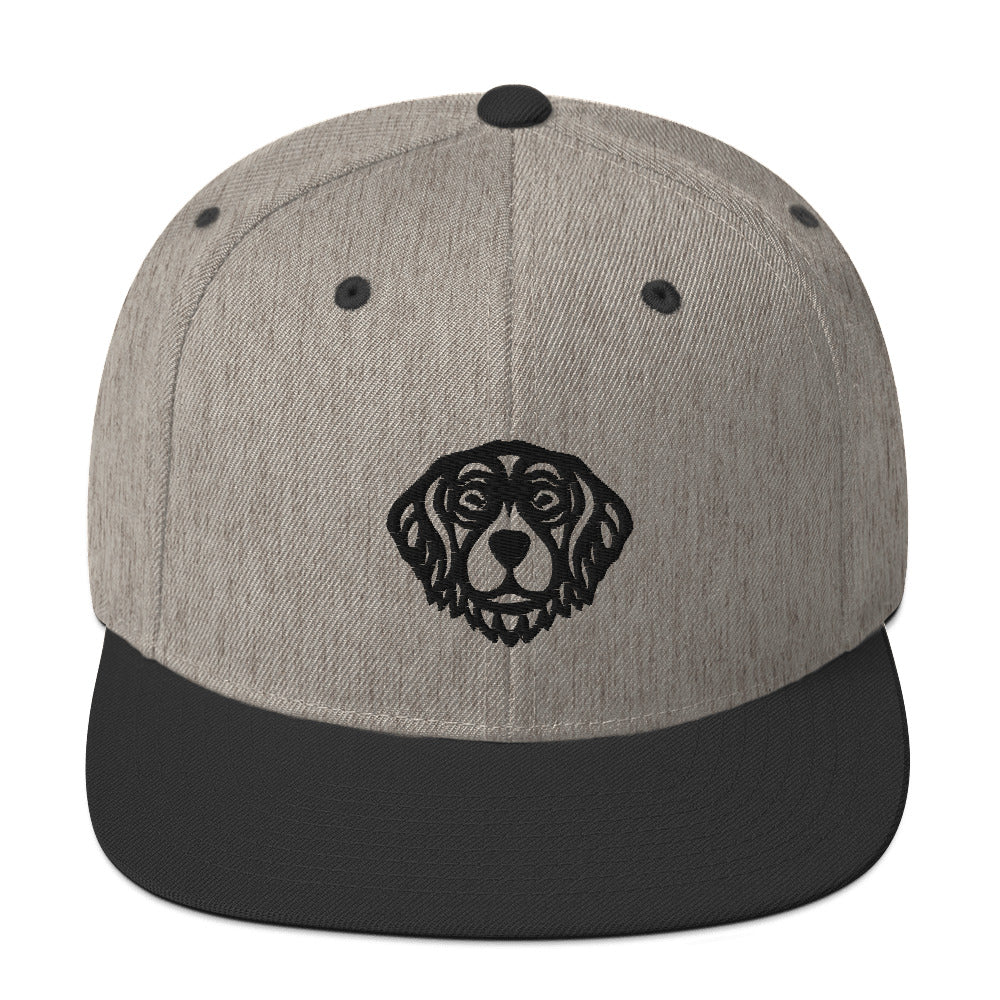Boné Snapback Golden Retriever - Tribal - Cores claras - i-animals
