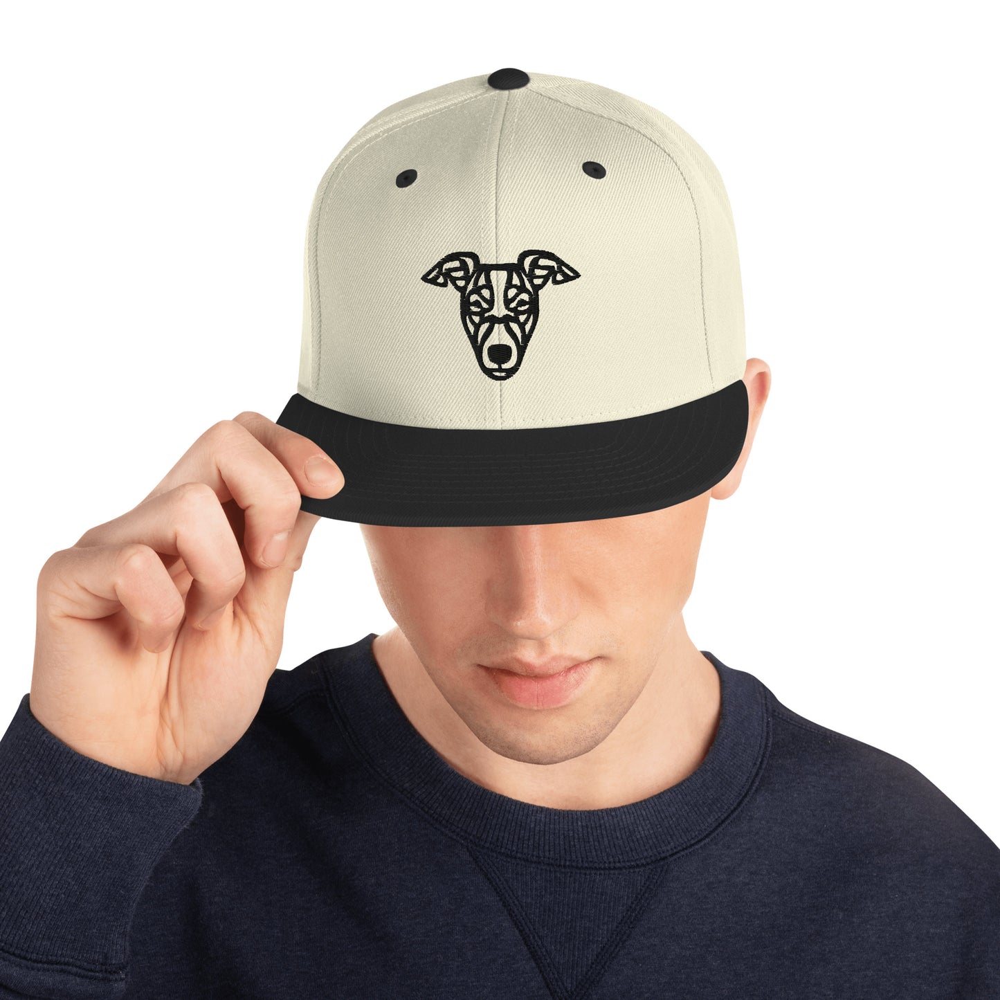 Boné Snapback Whippet - Tribal - Cores claras - i-animals