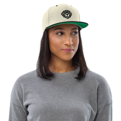 Boné Snapback Golden Retriever - Tribal - Cores claras - i-animals