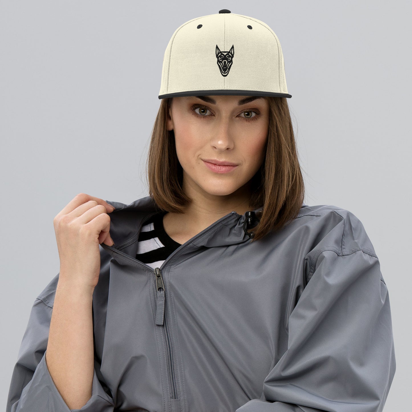 Boné Snapback Doberman - Tribal - Cores claras - i-animals
