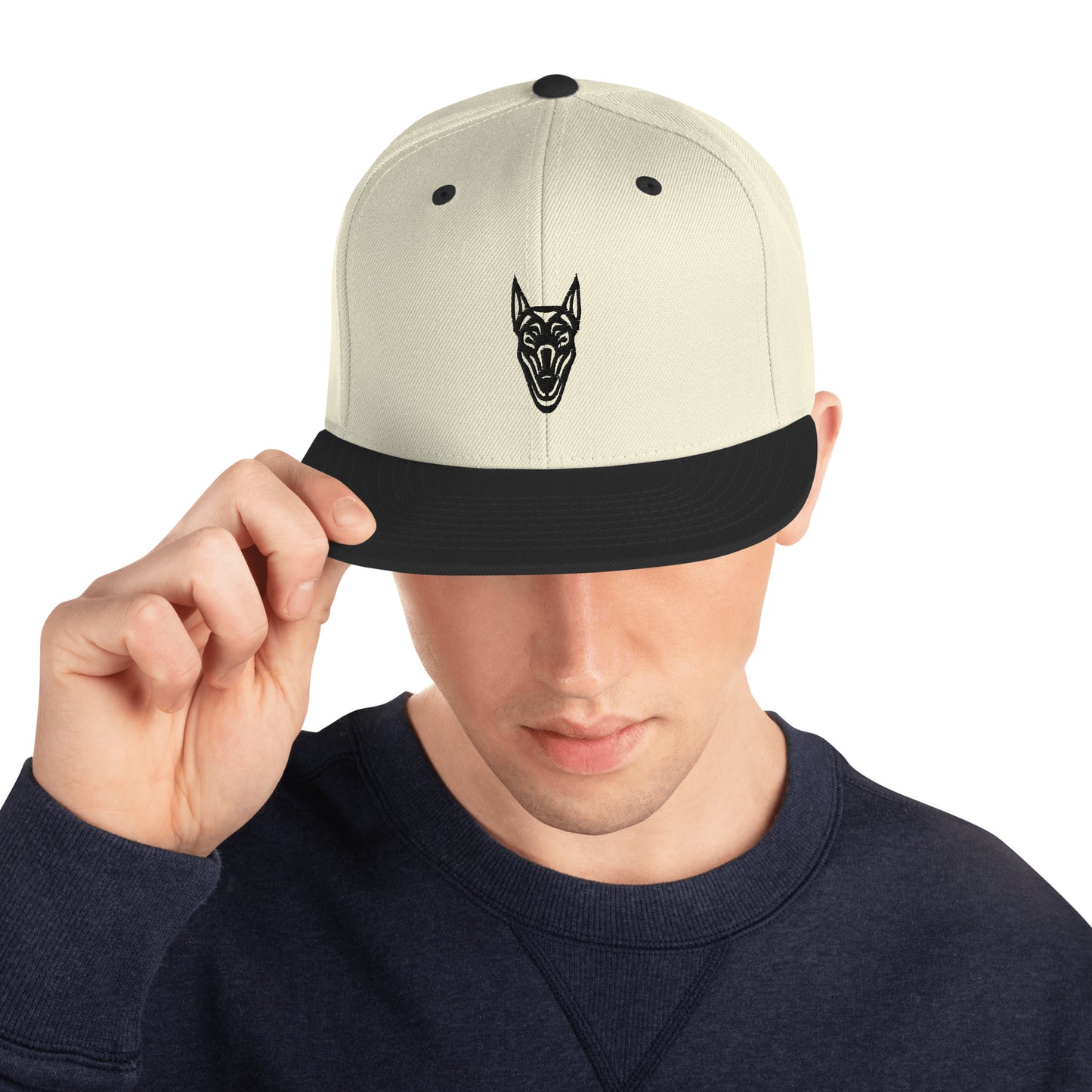 Boné Snapback Doberman - Tribal - Cores claras - i-animals