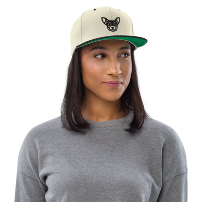 Boné Snapback Chihuahua - Tribal - Cores claras - i-animals