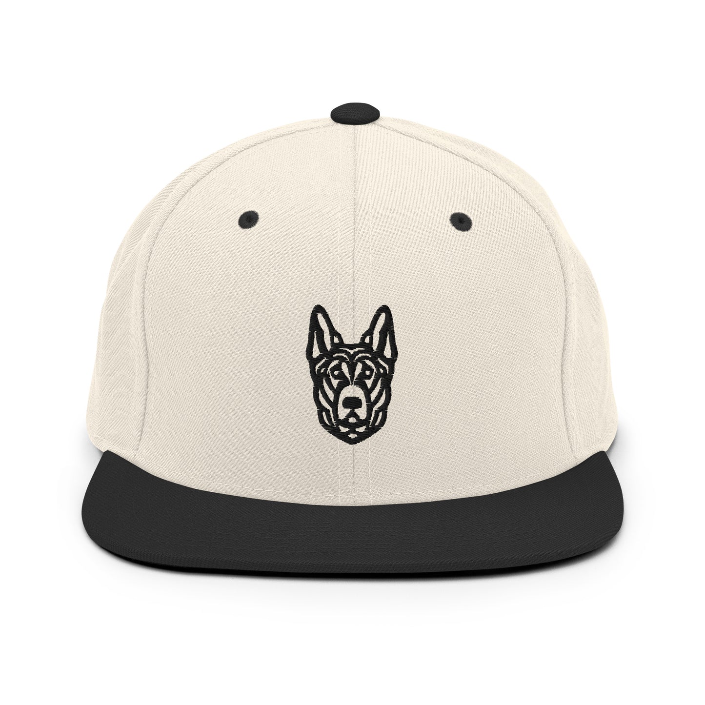 German Shepherd Snapback Cap - Tribal - Light Colors