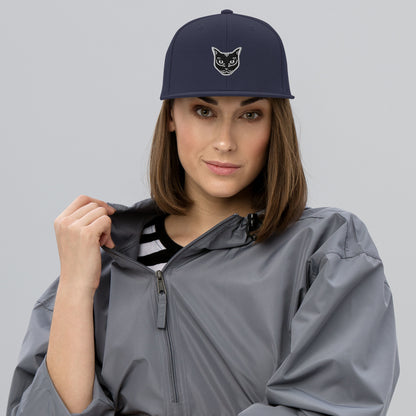 Boné Snapback Gato Preto - Tribal - i-animals