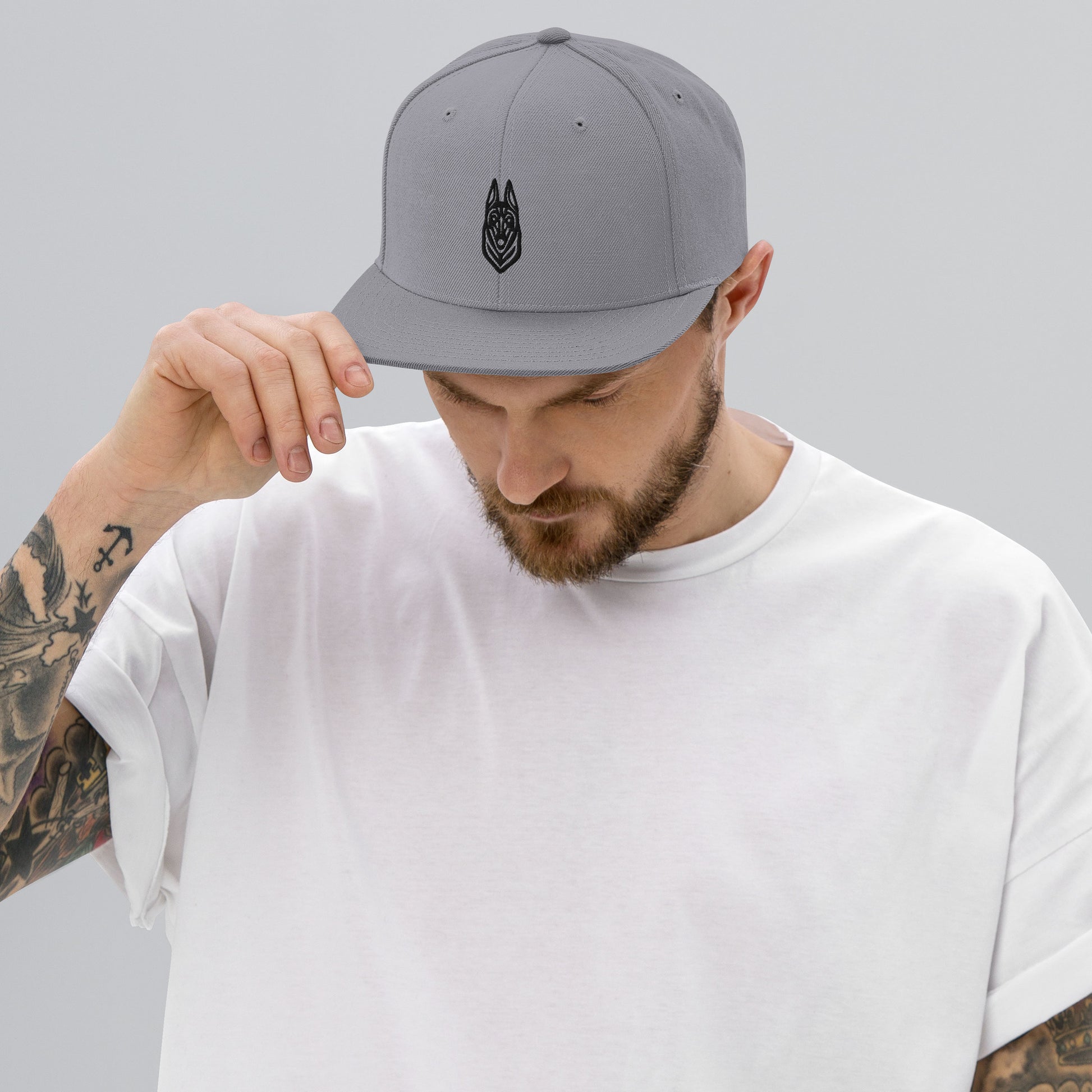Boné Snapback Malinois - Tribal - Cores claras - i-animals