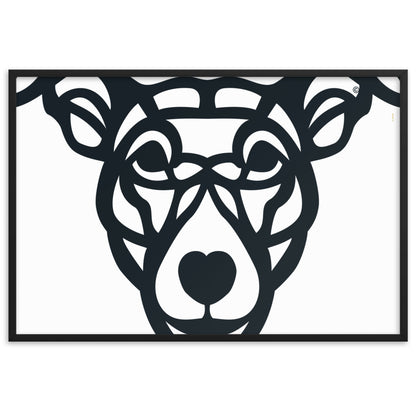 Poster emoldurado “Cão Vira-lata” - Tribal - i-animals