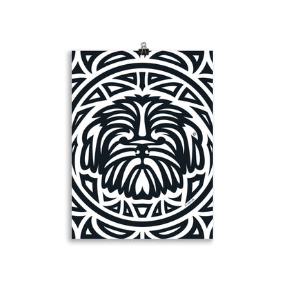 Pôster Shih Tzu - Tribal - i-animals